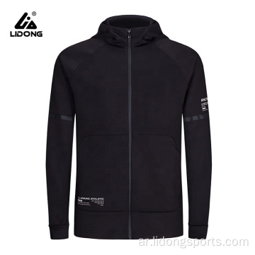 شعار مخصص للجنسين الرياضية الكاملة zip up hoodie